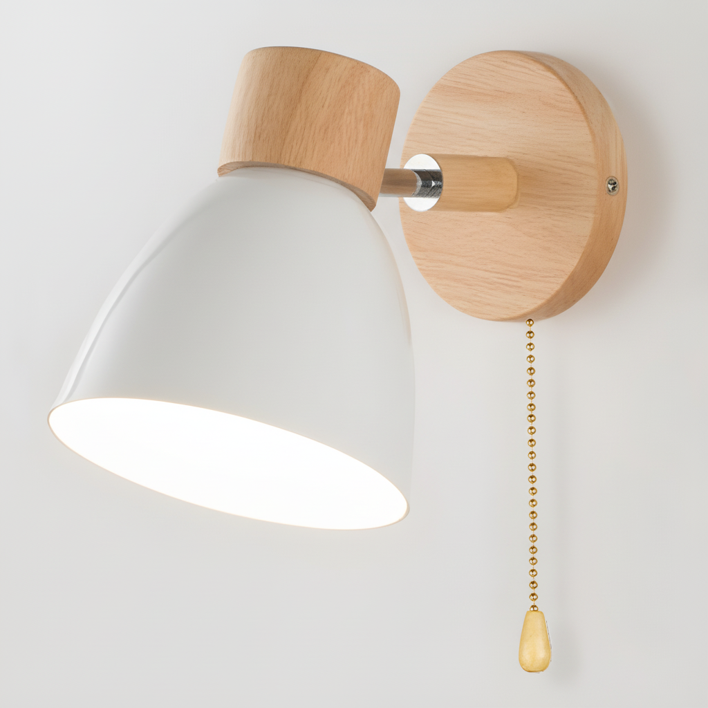 Wood Wall Light Fixture - Nordic Design