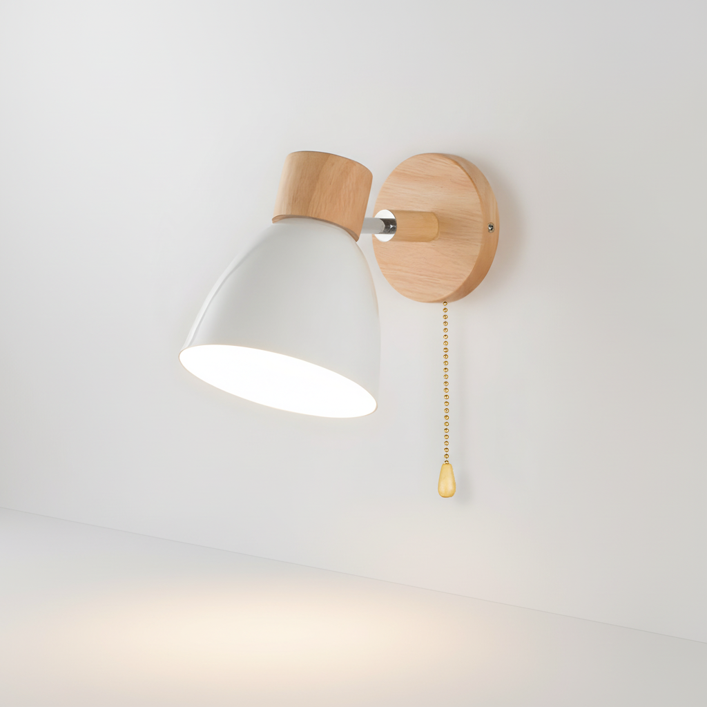 Wood Wall Light Fixture - Nordic Design