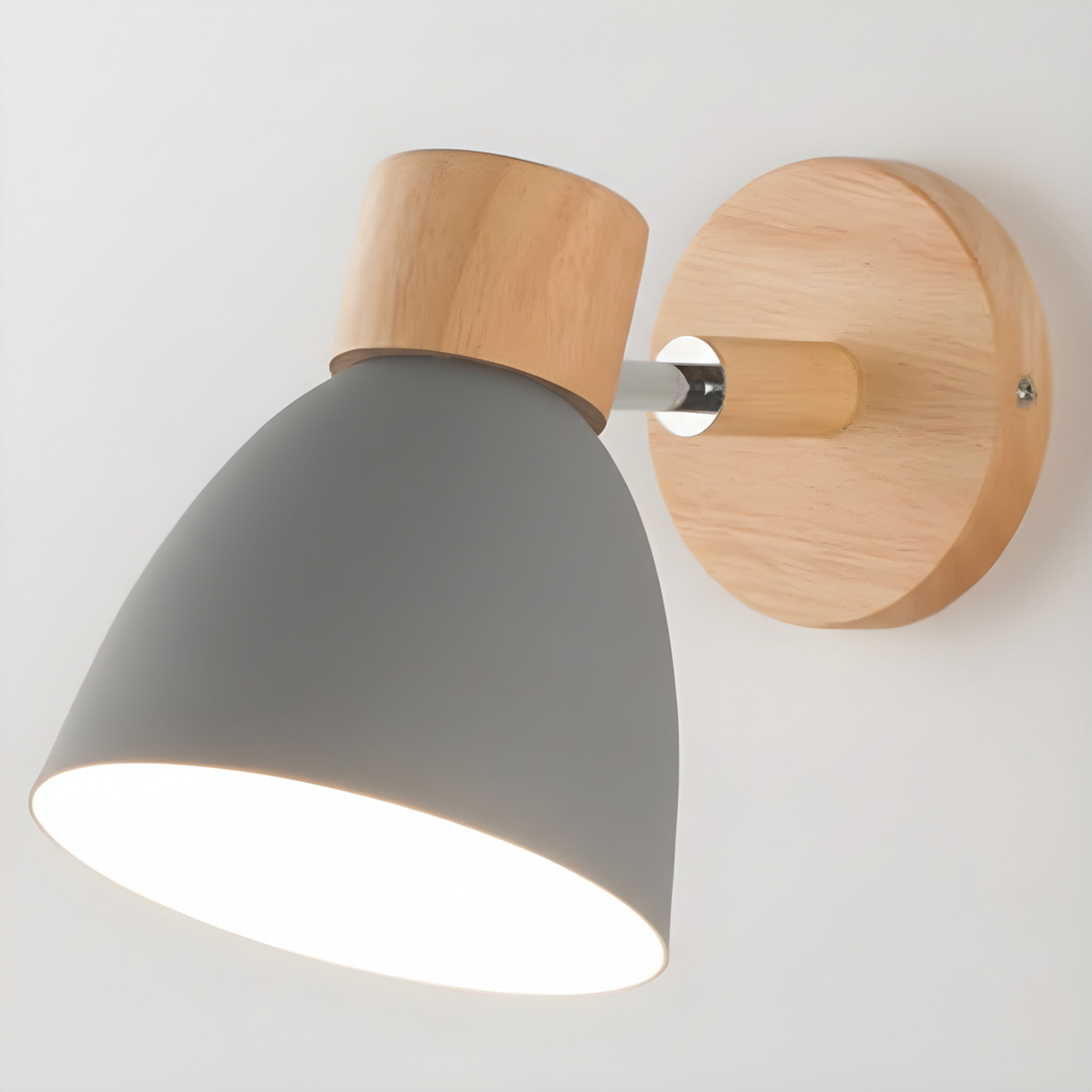 Wood Wall Light Fixture - Nordic Design