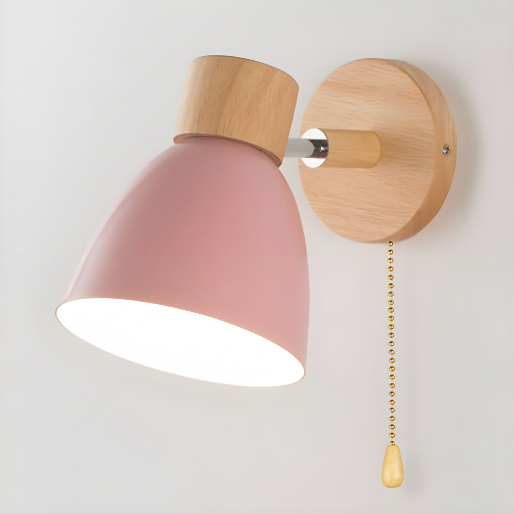 Wood Wall Light Fixture - Nordic Design