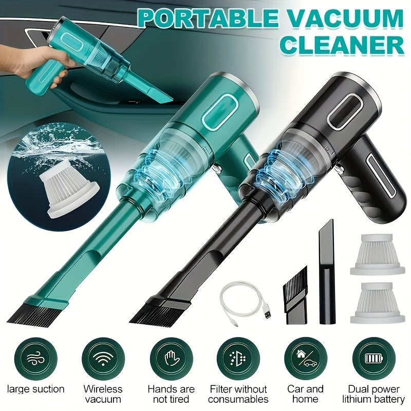 Compact USB Rechargeable Vacuum for Effortless Cleaning