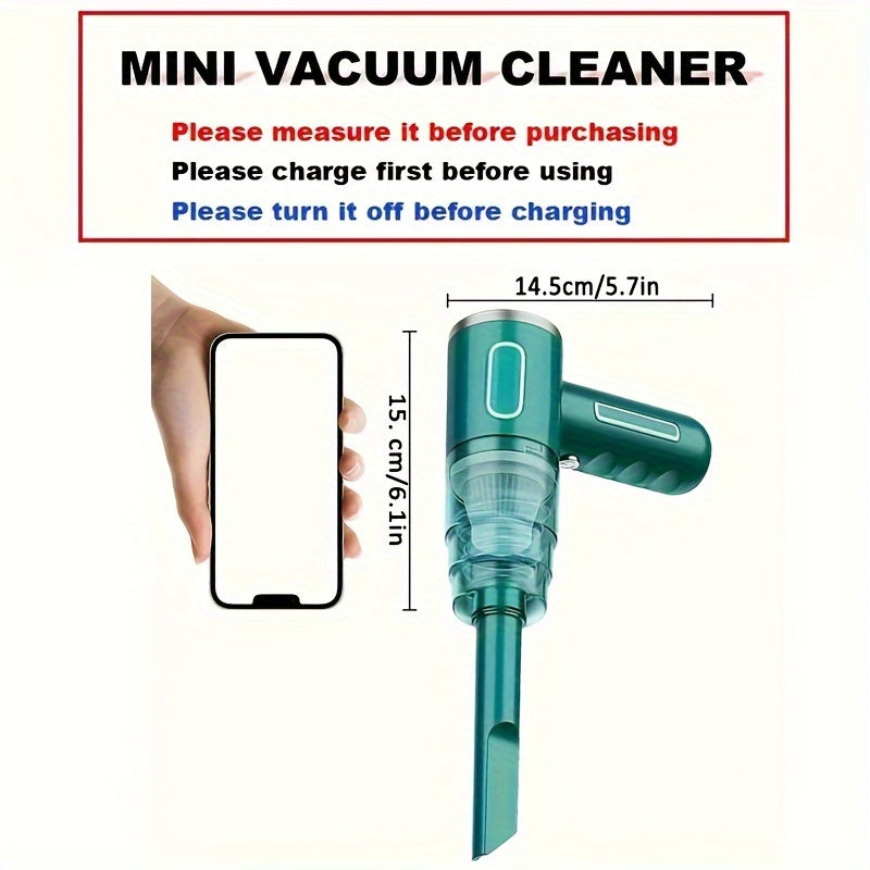 Compact USB Rechargeable Vacuum for Effortless Cleaning