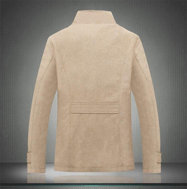 Timeless Wool Blend Long Trench Coat