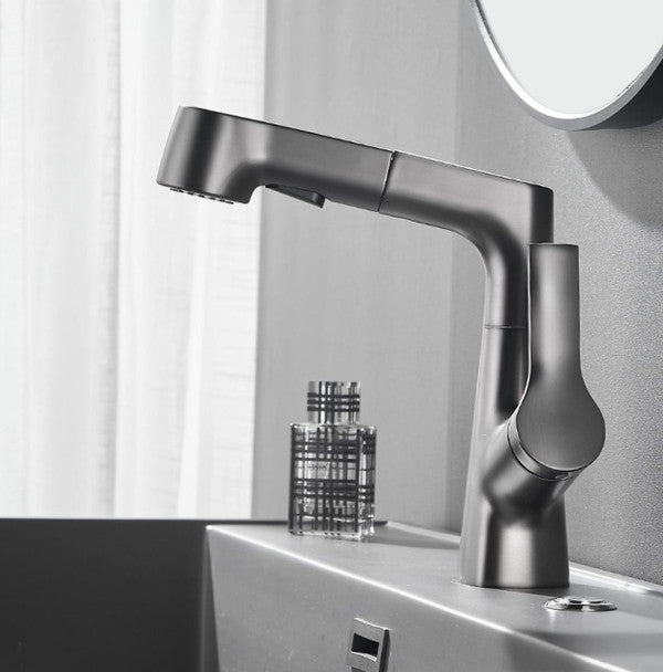 Versatile Bathroom Faucet with 360-Degree Hand Shower