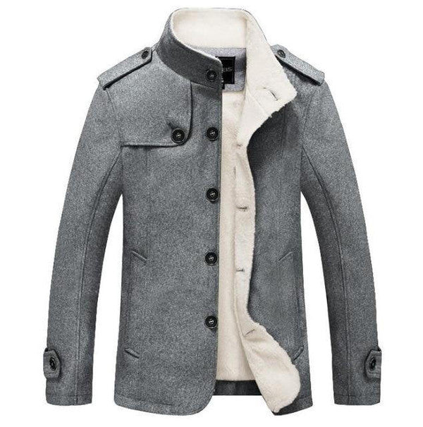 Timeless Wool Blend Long Trench Coat