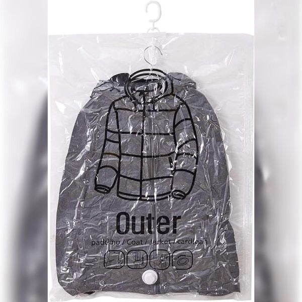 Vertical Vacuum Storage Bags for Space-Saving Solutions (4-Pack)