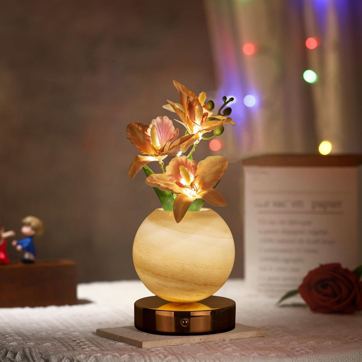 Blossom Glow Table Lamp - Touch Control & USB Rechargeable