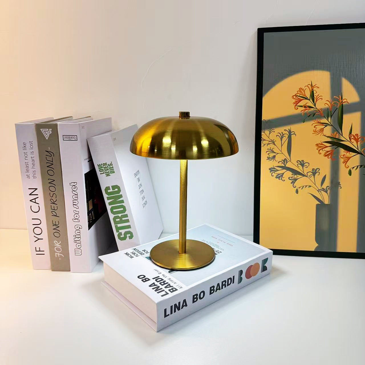 Portable LED Table Lamp with Touch Control and Rechargeable Battery