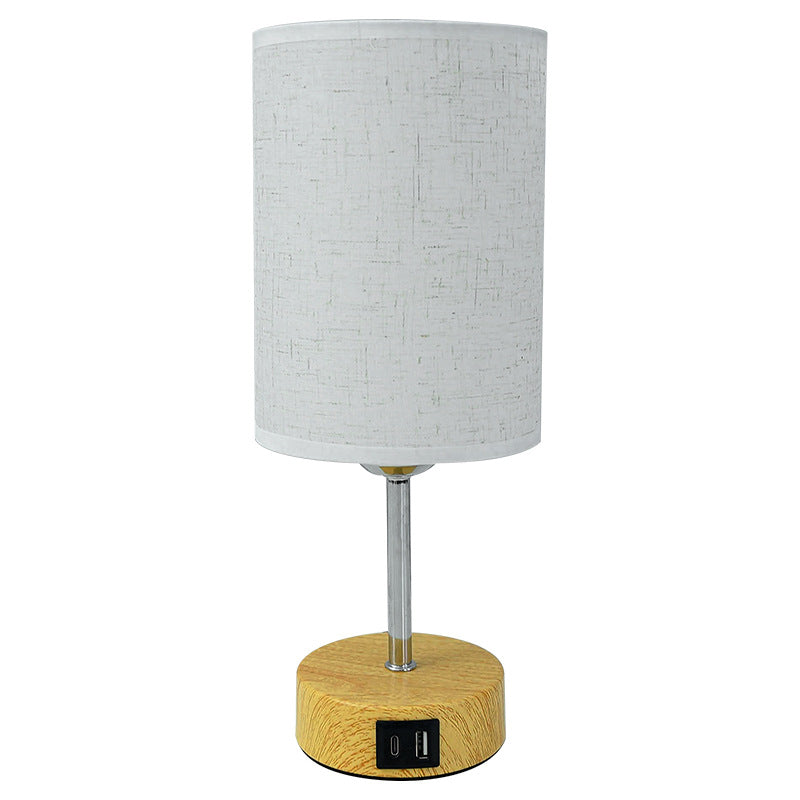 Modern Touch-Control Lamp with USB Charging Ports