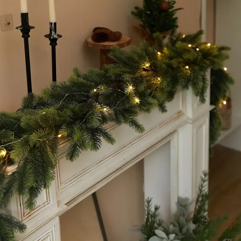 Festive LED Garland with 50 Warm Lights - Battery Powered