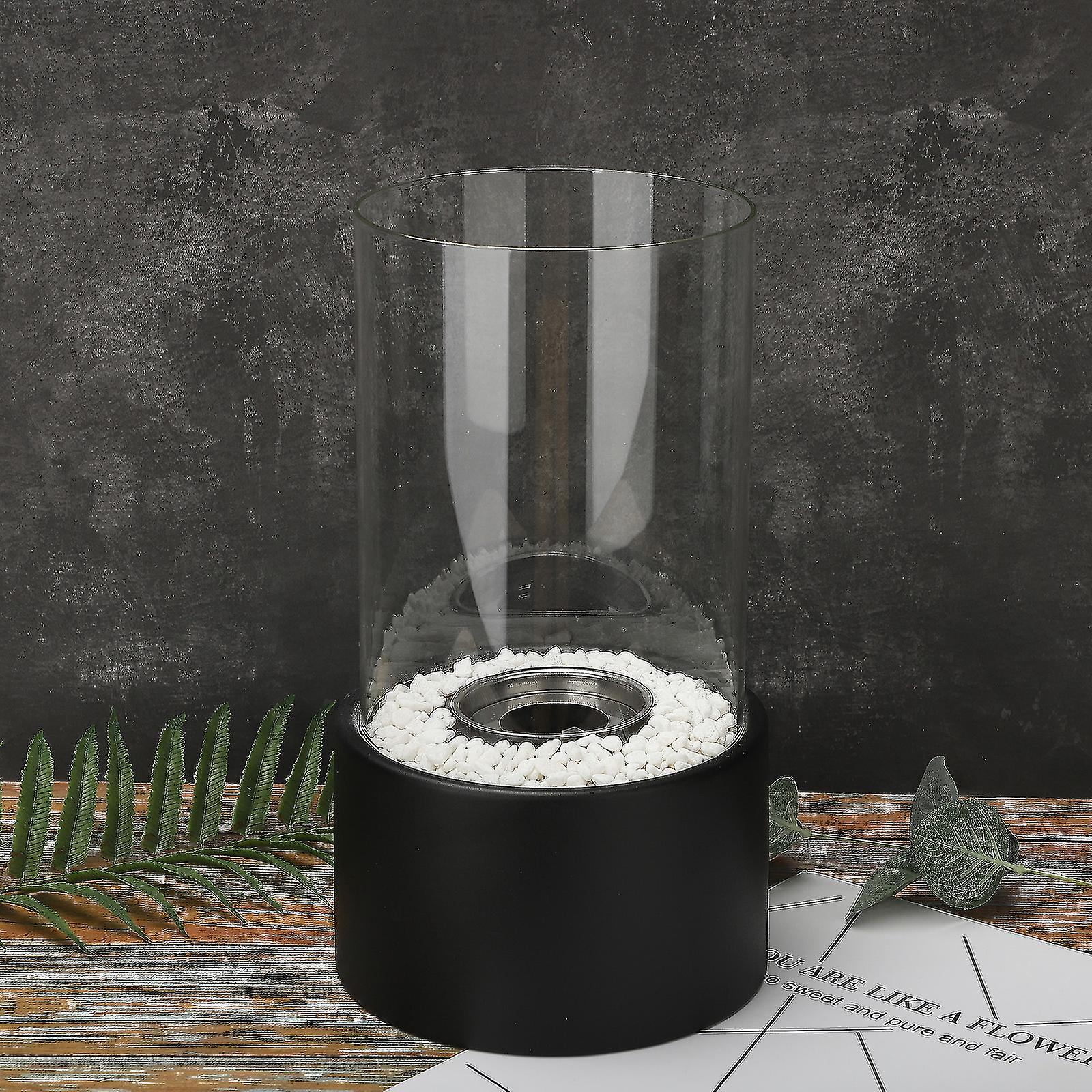 Traditional Oil Lantern with Exposed Flame