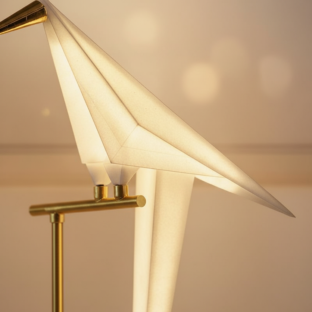 Table Lamp with Origami Design - Glow Feature