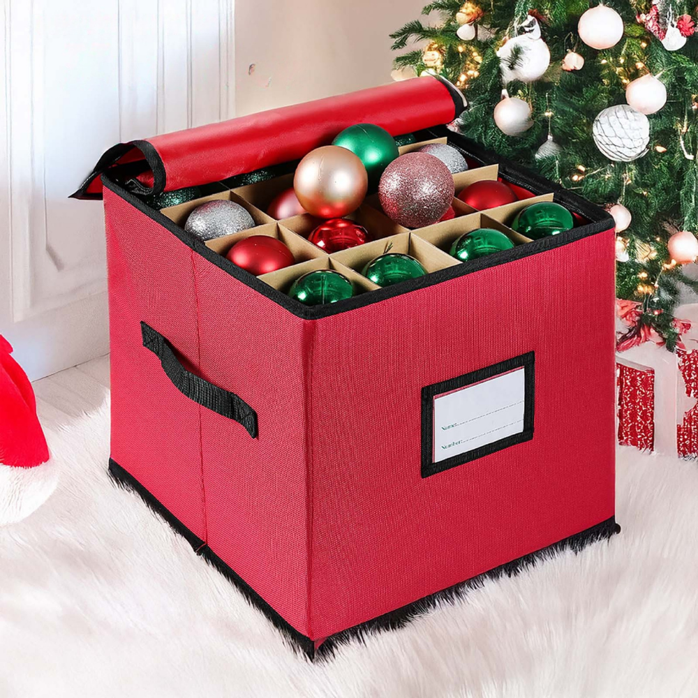 Versatile Holiday Ornament Storage Solution | Holds 64 Ornaments