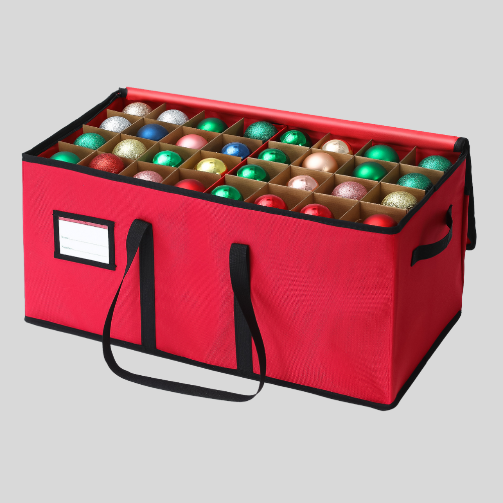 Versatile Holiday Ornament Storage Solution | Holds 64 Ornaments