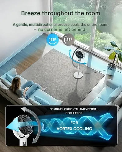 Adjustable Cooling Fan with Remote Control for Home & Office