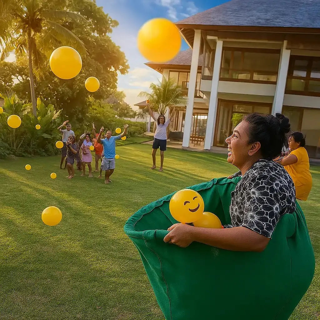 Gigantic Fun Pants Game – Catching Balls for Family Joy