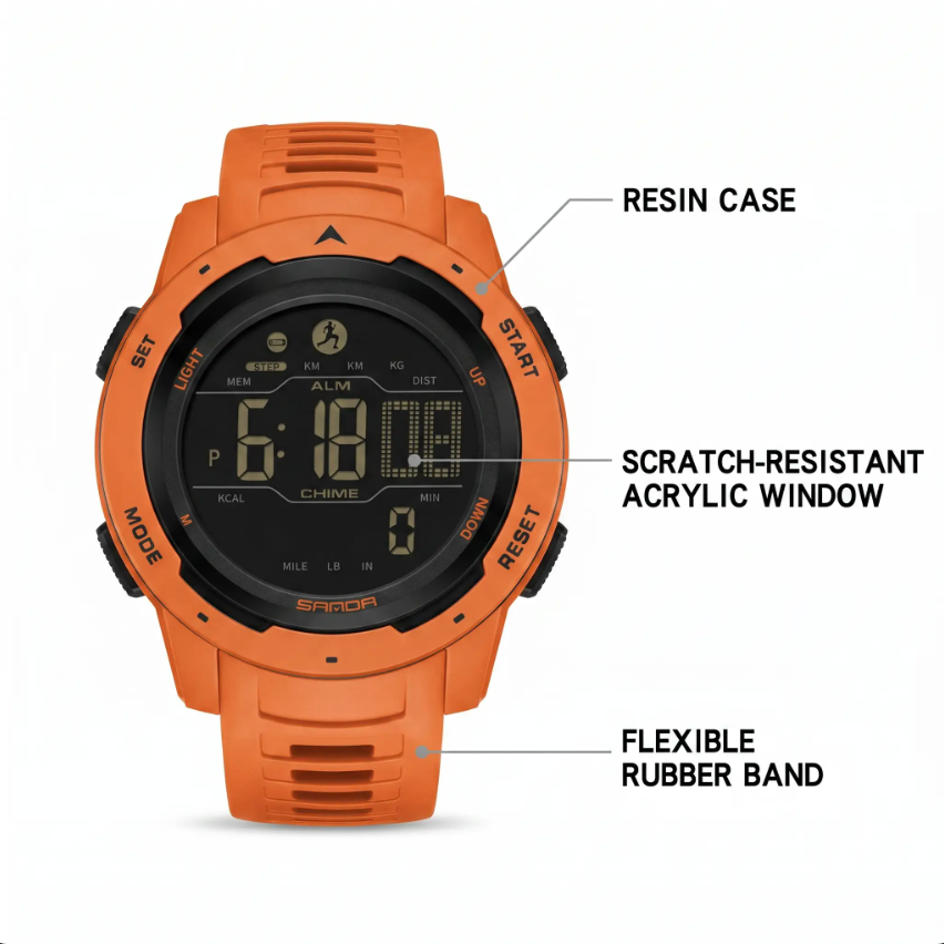 ActiveTracker Pro | Waterproof Digital Fitness Watch