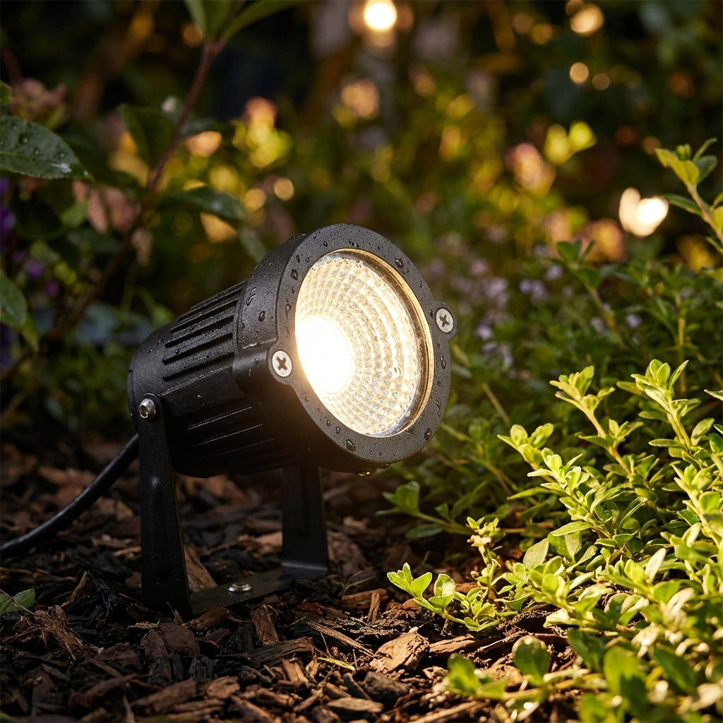 All-Weather Outdoor Spotlight | Versatile Mounting for Bright Illumination