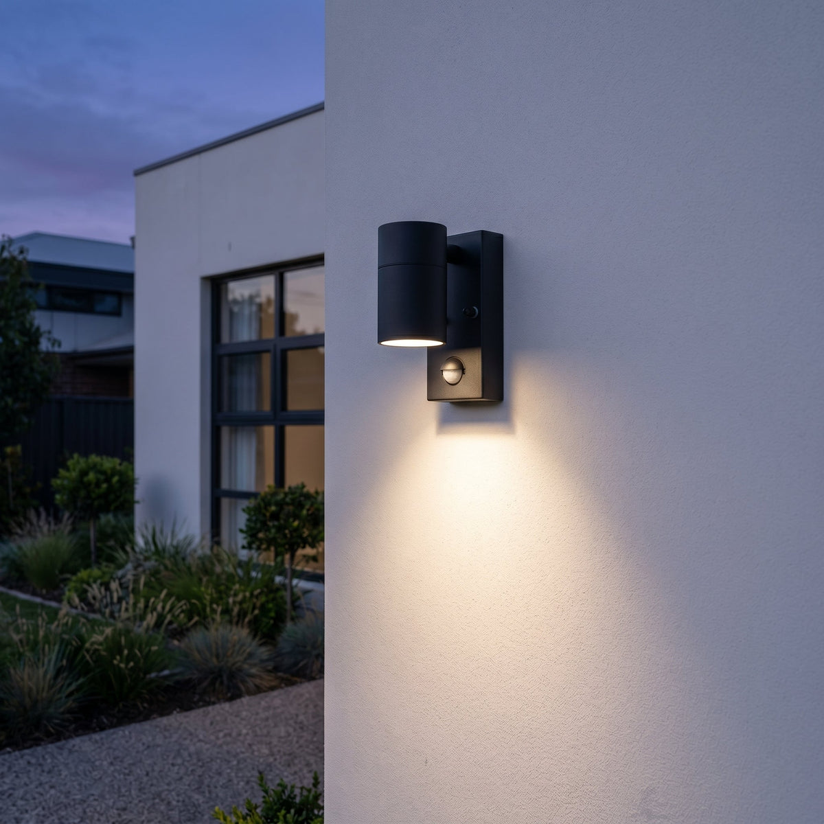 Smart Motion-Activated Outdoor Wall Light with Sleek Design