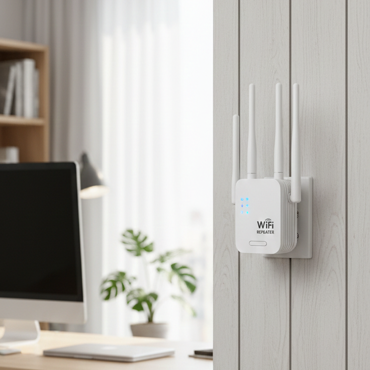Extended Range Outdoor WiFi Amplifier | 1200 Mbps Dual Band Connection
