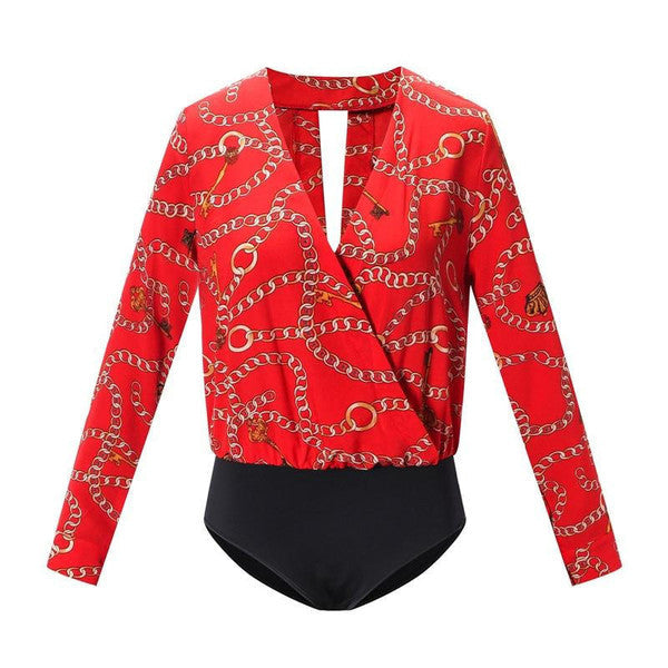 Chic Retro-Style Bodysuit for Effortless Elegance