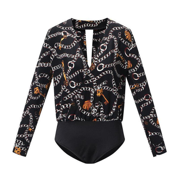 Chic Retro-Style Bodysuit for Effortless Elegance