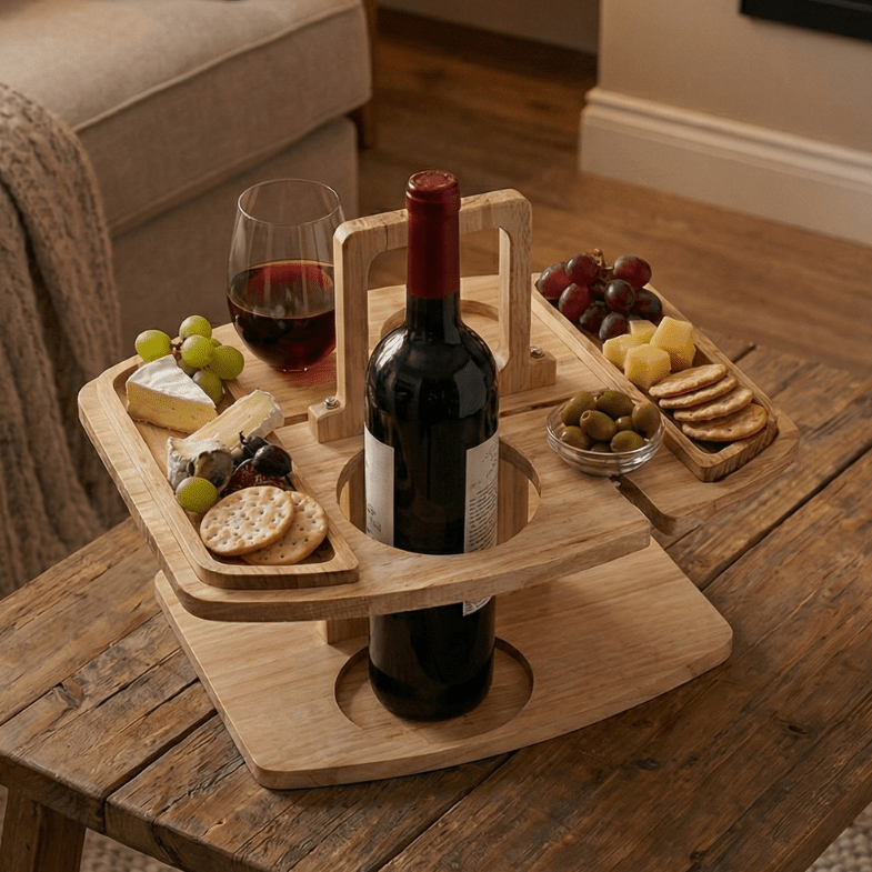 Rustic Retreat – Compact Wooden Picnic Table for Outdoor Feasts