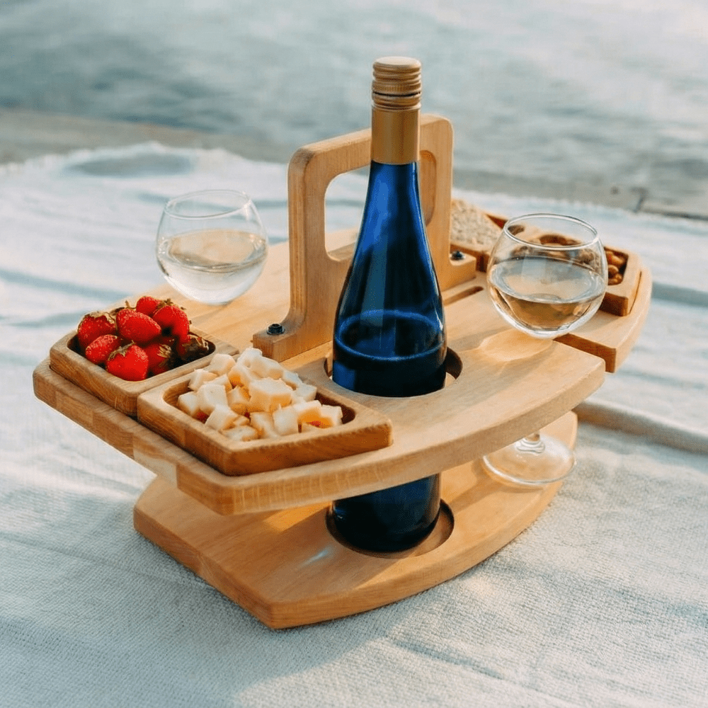 Rustic Retreat – Compact Wooden Picnic Table for Outdoor Feasts