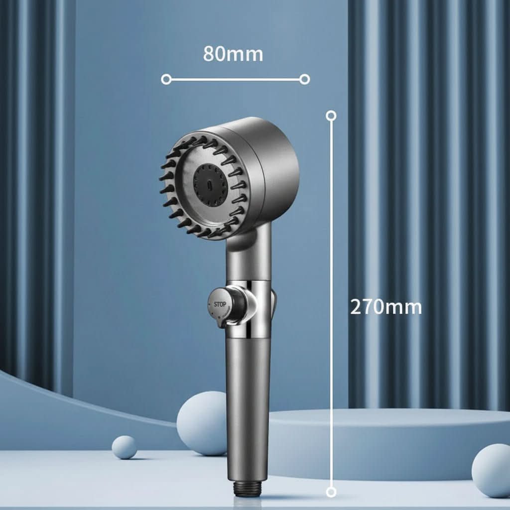 Revitalizing Flow – High-Pressure Shower Head with Filtration