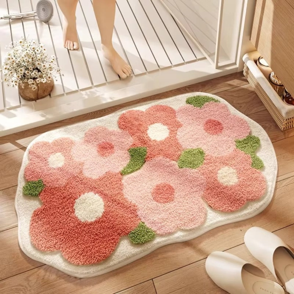 Soft Touch Non-Slip Bath Mat with Scenic Design