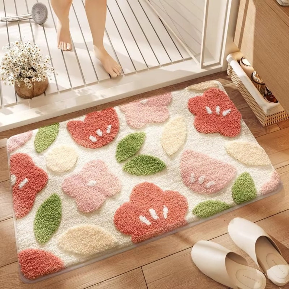 Soft Touch Non-Slip Bath Mat with Scenic Design