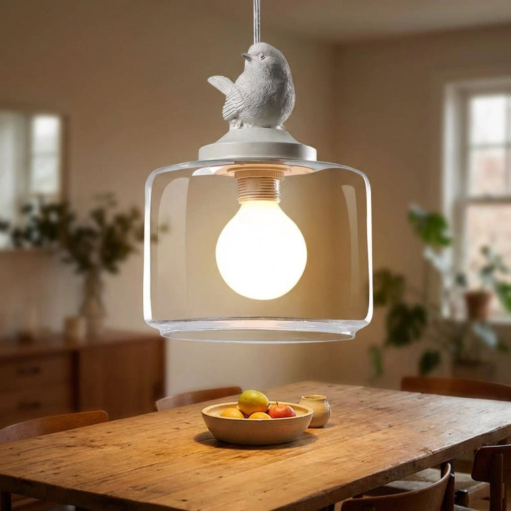 Bird-Inspired Pendant Light Fixture