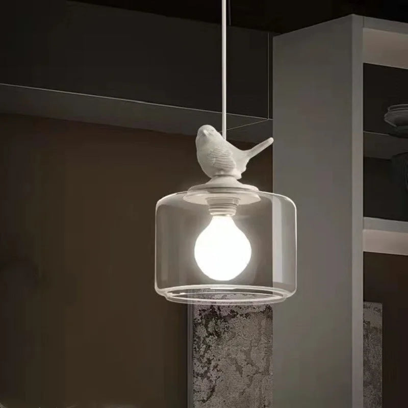 Bird-Inspired Pendant Light Fixture
