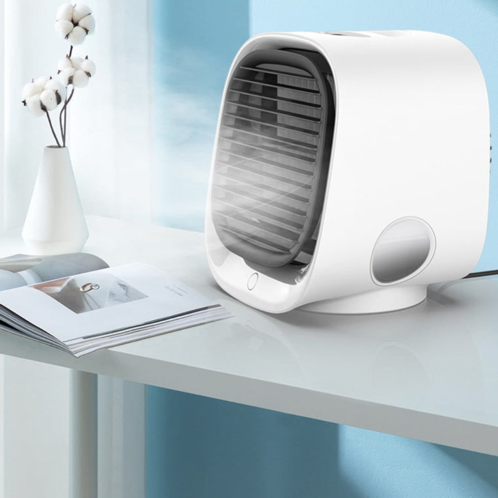 Compact Personal Air Chiller | Adjustable Mist Functionality