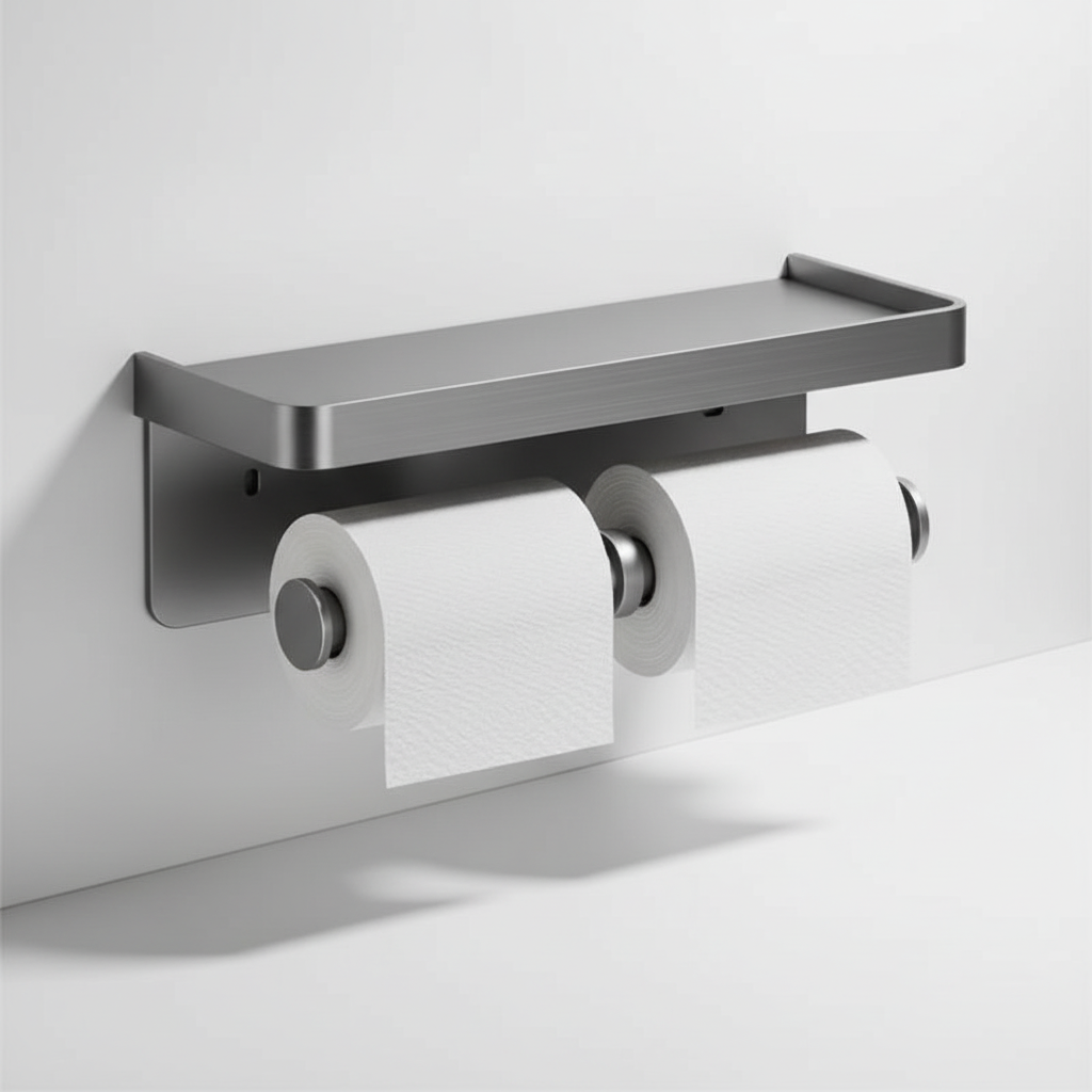 Compact Toilet Paper Dispenser for Small Spaces