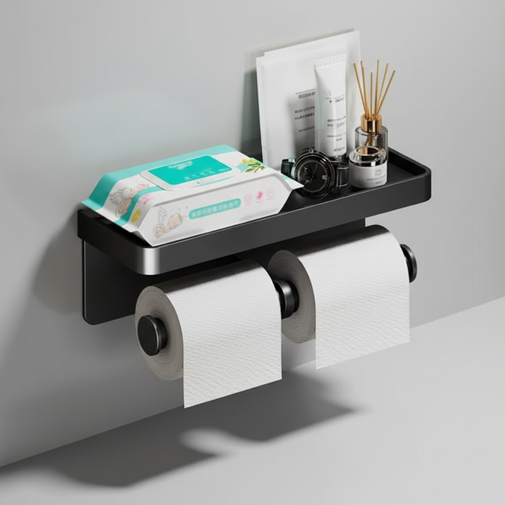 Compact Toilet Paper Dispenser for Small Spaces