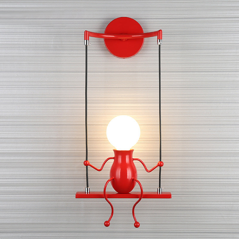 Whimsical Wall Light with Swinging Design