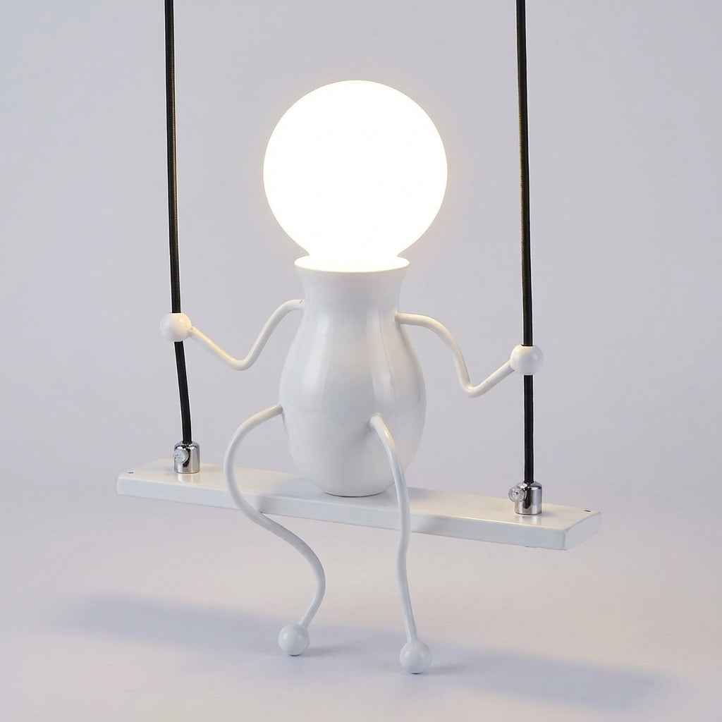 Whimsical Wall Light with Swinging Design