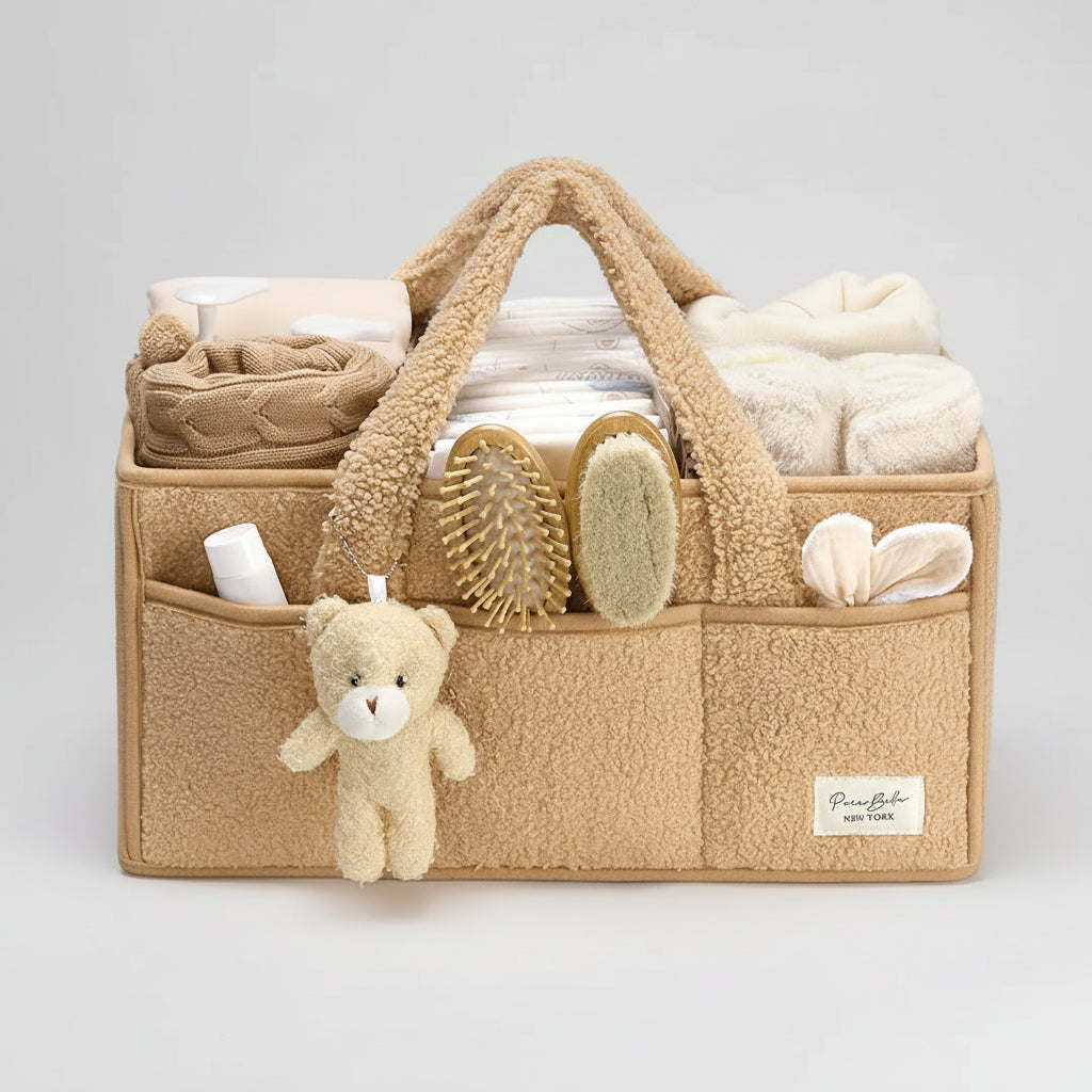Cozy Baby Essentials Storage Basket | Versatile Organizer with Customizable Compartments