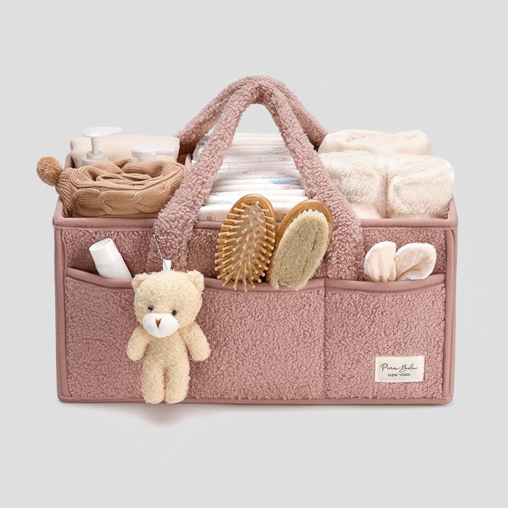 Cozy Baby Essentials Storage Basket | Versatile Organizer with Customizable Compartments