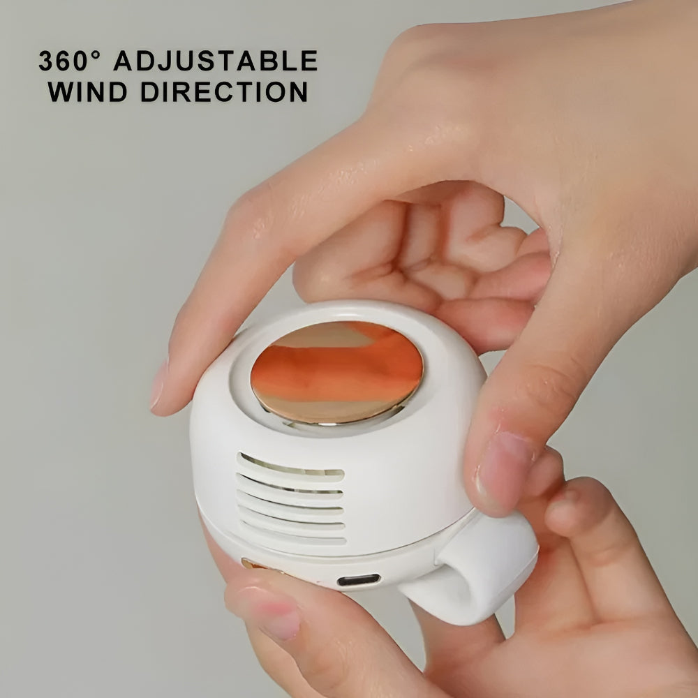 Hands-Free Portable Fan - Clip-On Cooling Solution for Active Lifestyles