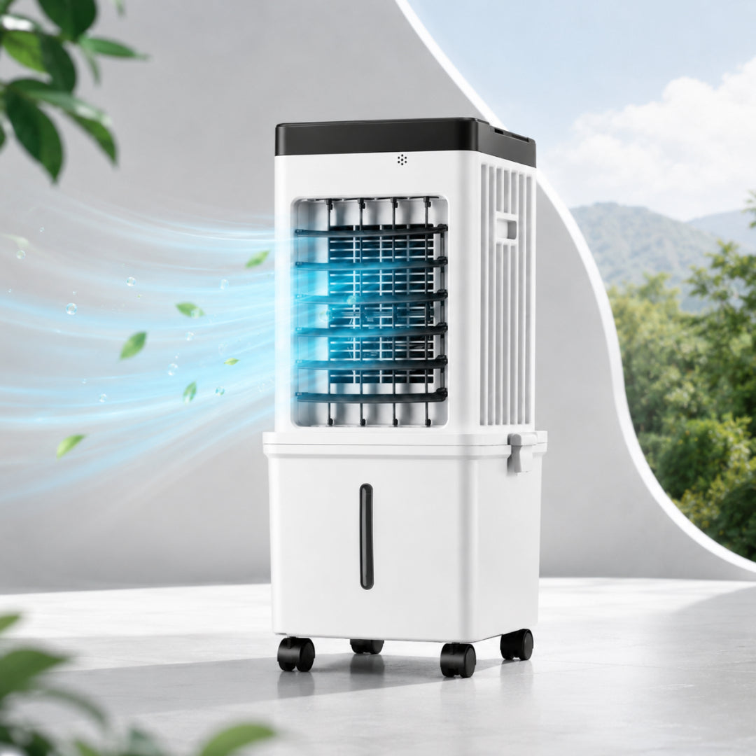 Compact 12000 BTU Air Cooler with Remote Control for Large Spaces