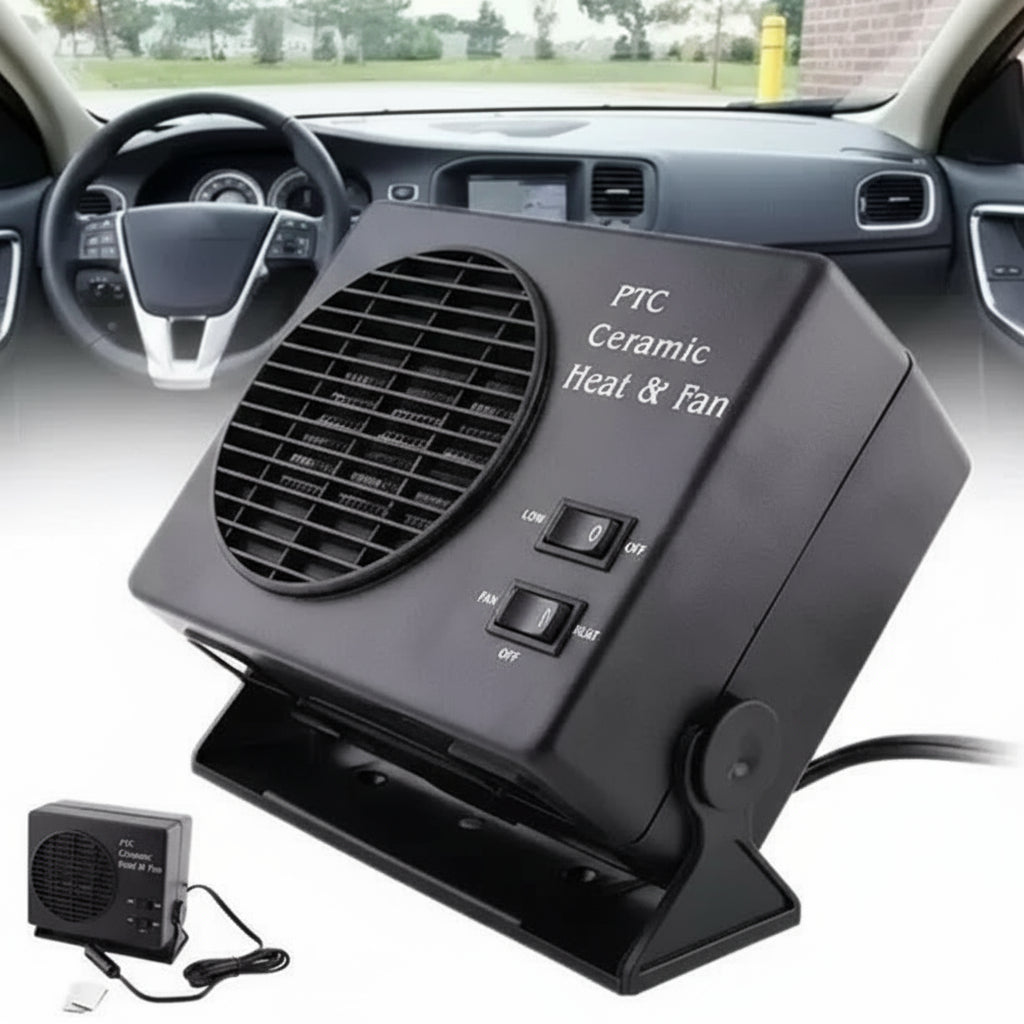 Compact 12V Car Heater | Efficient Electric Defroster Fan