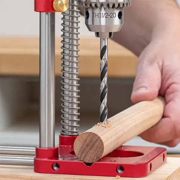 Precision Drill Alignment Tool with Depth Control for Woodcraft