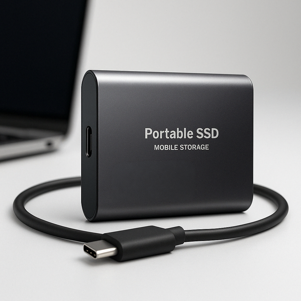 Ultra-Fast External Solid-State Drive with USB-C Connectivity