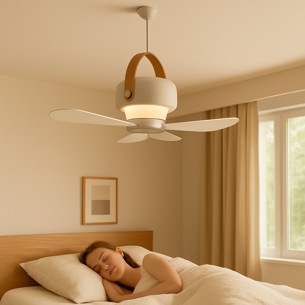 Rechargeable Remote-Controlled Fan with LED Light