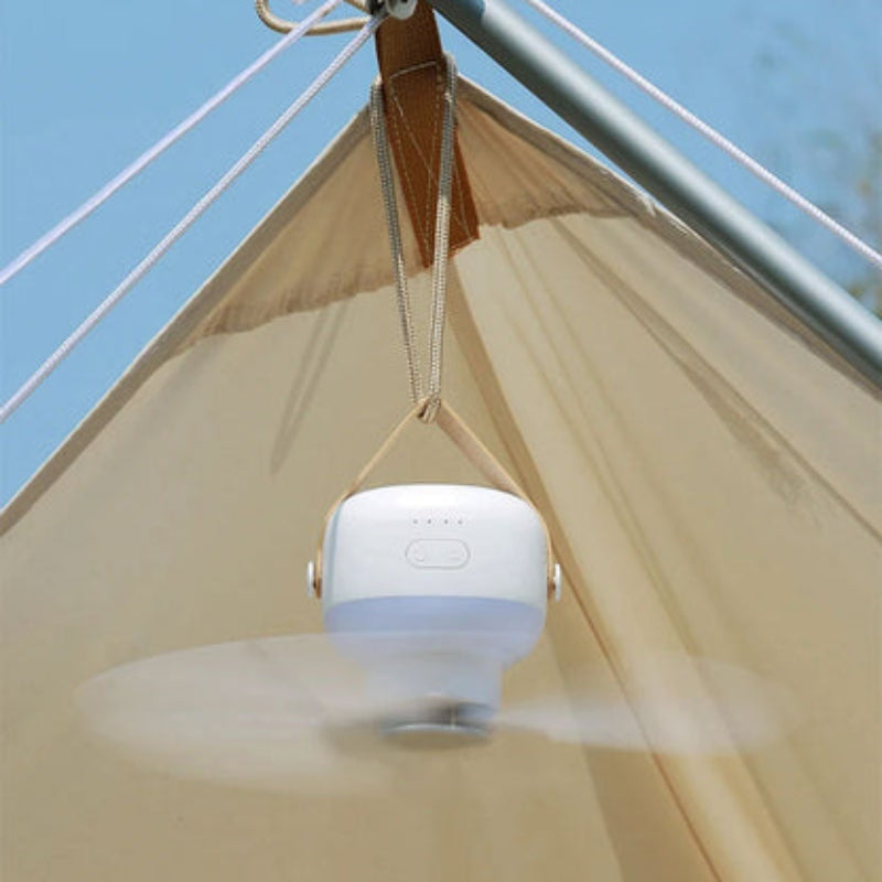 Rechargeable Remote-Controlled Fan with LED Light