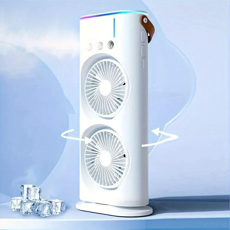 Compact Mist Fan | Rechargeable Handheld Cooling Device