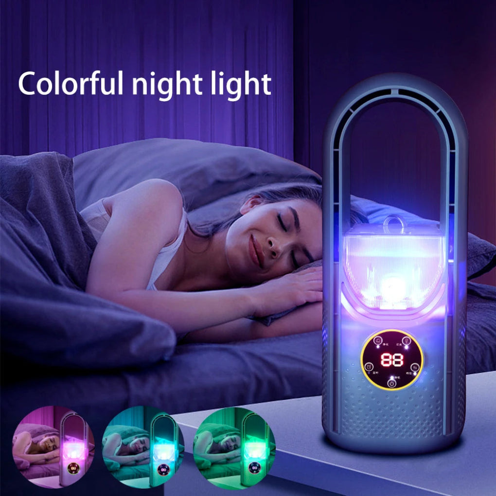 Compact Bladeless Fan | Adjustable Speed & LED Display for Any Space