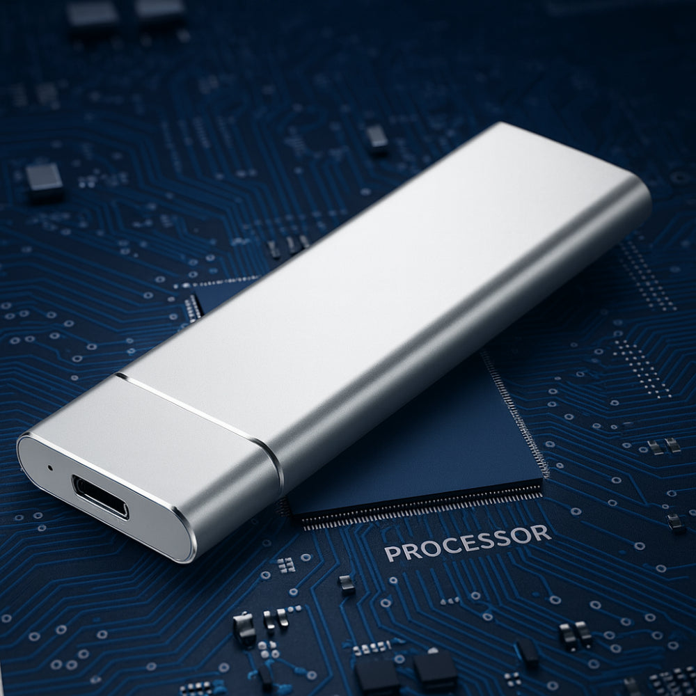 Sleek 500GB External Storage Drive with USB 3.2 Speed